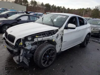2013 BMW X6 xDrive50i with VIN 5UXFG8C52DL591043, listed as a Copart auction lot 85150504 with 106,179 mi miles and Salvage Title. Bid and sale history available at carsss.com. Image 1.