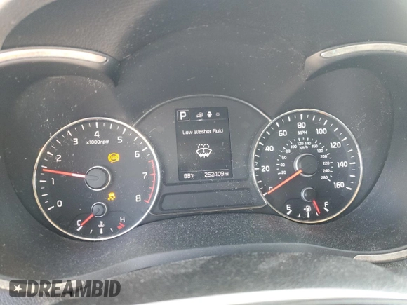 2017 Kia Forte LX with VIN 3KPFL4A77HE026487, listed as a Copart auction lot 48469475 with 252,409 mi miles and Salvage Title. Bid and sale history available at carsss.com. Image 9.