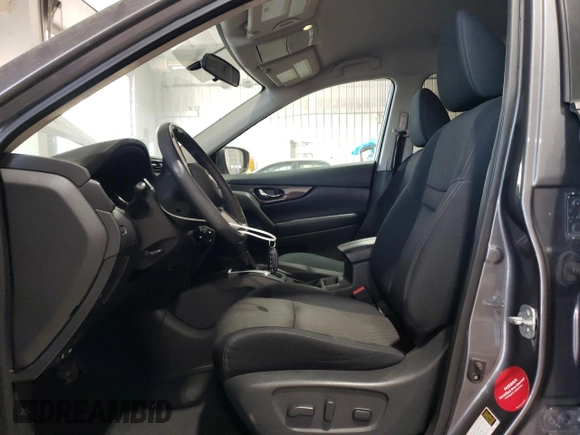 2017 Nissan Rogue SL with VIN 5N1AT2MV1HC802897, listed as a Copart auction lot 54335765 with 62,358 mi miles and Salvage Title. Bid and sale history available at carsss.com. Image 7.