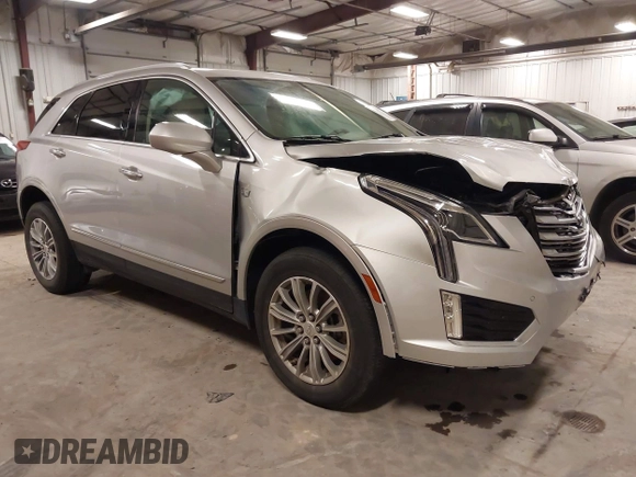 2017 Cadillac XT5 Premium Luxury AWD with VIN 1GYKNERS1HZ282954, listed as a IAAI auction lot 41217097 with 63,154 mi miles. Bid and sale history available at carsss.com. Image 1.