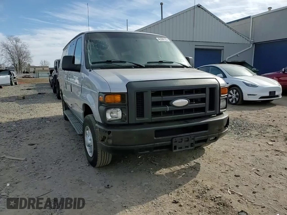 2014 Ford Econoline Cargo Commercial with VIN 1FTNE2EL3EDA87107, listed as a Copart auction lot 45336725 with 205,547 mi miles and Salvage title. Bid and sale history available at DreamBid. Image 14.