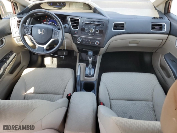 2015 Honda Civic Sedan LX with VIN 19XFB2F54FE218980, listed as a Copart auction lot 52682015 with 75,588 mi miles and Salvage Title. Bid and sale history available at carsss.com. Image 8.