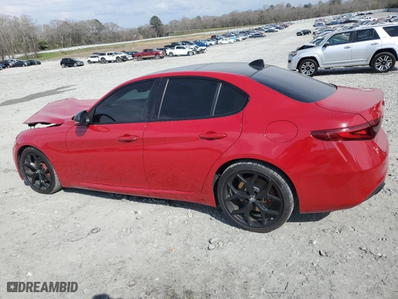 2019 Alfa Romeo Giulia Ti with VIN ZARFAMBN8K7622840, listed as a Copart auction lot 49124665 with 42,600 mi miles and Salvage Title. Bid and sale history available at carsss.com. Image 2.