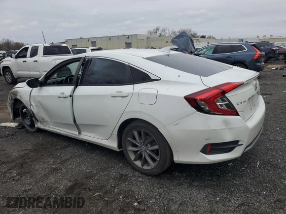 2021 Honda Civic Sedan EX with VIN 19XFC1F35ME200927, listed as a Copart auction lot 52483615 with 44,346 mi miles and Salvage Title. Bid and sale history available at carsss.com. Image 2.