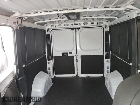 2025 Ram ProMaster Cargo Tradesman with VIN 3C6LRVVG0SE518858, listed as a Copart auction lot 88984475 with 77 mi miles and Clean Title. Bid and sale history available at carsss.com. Image 10.