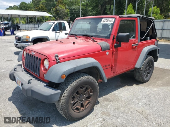 2014 Jeep Wrangler Sport z VIN 1C4AJWAG2EL147510, wystawiony jako Copart lot #62452445 z przebiegiem 132 941 mil mil oraz Czysty tytuł • Clean title. Historia ofert i sprzedaży dostępna na DreamBid. Obrazek 1.