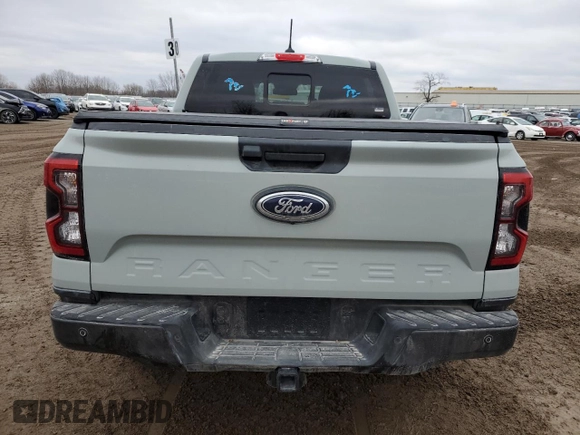 2024 Ford Ranger LARIAT with VIN 1FTER4KH7RLE11140, listed as a Copart auction lot 84859434 with 7,237 mi miles and Clean Title. Bid and sale history available at carsss.com. Image 6.
