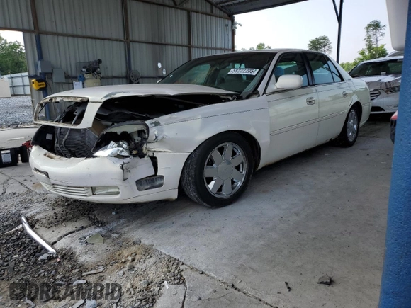 2004 Cadillac DeVille DTS z VIN 1G6KF57924U185324, wystawiony jako Copart lot #58222205 z przebiegiem 182 640 mil mil oraz Szkoda całkowita • Salvage title. Historia ofert i sprzedaży dostępna na DreamBid. Obrazek 1.