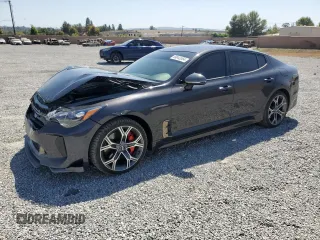 2021 Kia Stinger GT with VIN KNAE35LC6M6091744, listed as a Copart auction lot 69043364 with 44,319 mi miles and Salvage Title. Bid and sale history available at DreamBid. Image 1.