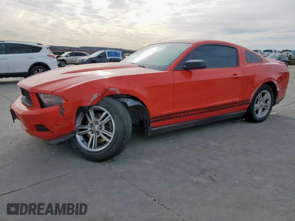 2012 Ford Mustang V6 Premium with VIN 1ZVBP8AMXC5272533, listed as a Copart auction lot 47862645 with 188,933 mi miles and Salvage Title. Bid and sale history available at carsss.com. Image 1.