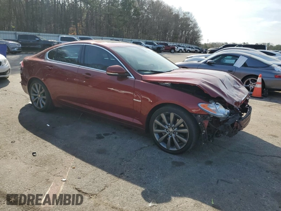 2010 Jaguar XF Premium Luxury with VIN SAJWA0GB9ALR77234, listed as a Copart auction lot 48592735 with 141,164 mi miles and Salvage Title. Bid and sale history available at carsss.com. Image 4.