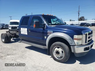 2008 Ford F-550 XL with VIN 1FDAW56R78ED93561, listed as a Copart auction lot 49654555 with 134,722 mi miles and Clean Title. Bid and sale history available at carsss.com. Image 4.