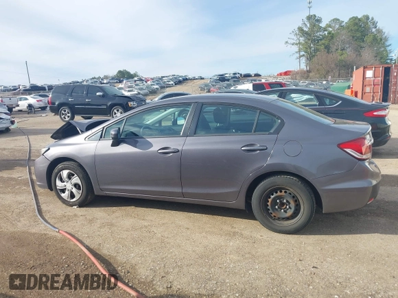 2015 Honda Civic Sedan LX with VIN 19XFB2F5XFE087411, listed as a IAAI auction lot 41741266 with 83,259 mi miles. Bid and sale history available at carsss.com. Image 14.