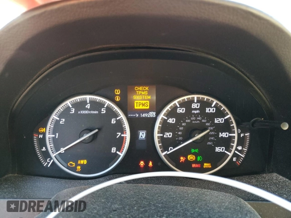 2014 Acura RDX Tech Pkg with VIN 5J8TB4H50EL008153, listed as a Copart auction lot 48150235 with 149,283 mi miles and Clean Title. Bid and sale history available at carsss.com. Image 9.