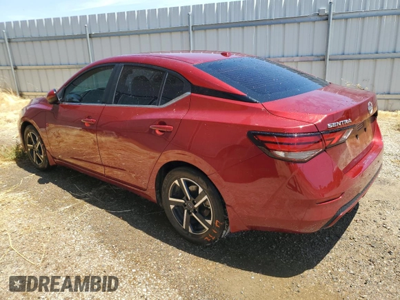2024 Nissan Sentra SV with VIN 3N1AB8CV0RY313446, listed as a Copart auction lot 62552905 with 41,066 mi miles and Clean title. Bid and sale history available at DreamBid. Image 2.