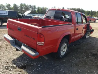 2003 Dodge Dakota Sport with VIN 1D7HL38X63S122194, listed as a Copart auction lot 58235722 with 0 mi miles and Non Repairable. Bid and sale history available at carsss.com. Image 4.