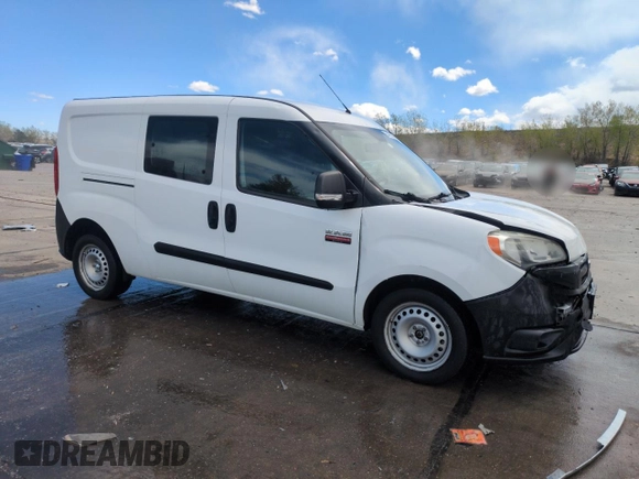 2016 Ram ProMaster City Cargo Tradesman with VIN ZFBERFAT3G6C46058, listed as a Copart auction lot 54780365 with 65,177 mi miles and Salvage Title. Bid and sale history available at DreamBid. Image 4.