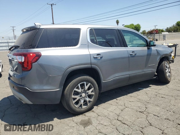 2021 GMC Acadia SLE with VIN 1GKKNKLA5MZ175943, listed as a Copart auction lot 62911585 with 58,187 mi miles and Salvage title. Bid and sale history available at DreamBid. Image 3.