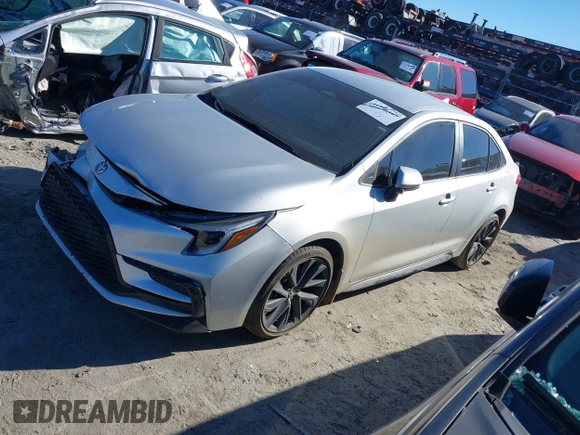 2024 Toyota Corolla SE with VIN 5YFS4MCE0RP205302, listed as a IAAI auction lot 41256397 with 11,655 mi miles. Bid and sale history available at carsss.com. Image 2.
