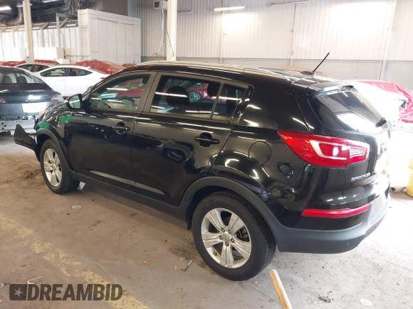 2012 Kia Sportage LX with VIN KNDPB3A28C7211680, listed as a IAAI auction lot 41678361 with 1 mi miles. Bid and sale history available at carsss.com. Image 3.