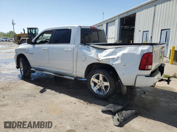 2010 Dodge 1500 SLT with VIN 1D7RV1CT0AS206922, listed as a Copart auction lot 53060375 with Not Provided miles and Salvage Title. Bid and sale history available at DreamBid. Image 2.