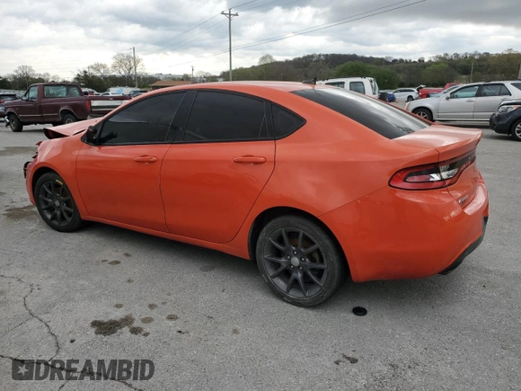 2015 Dodge Dart SXT with VIN 1C3CDFBB7FD407189, listed as a Copart auction lot 51419715 with 114,197 mi miles and Clean Title. Bid and sale history available at carsss.com. Image 2.