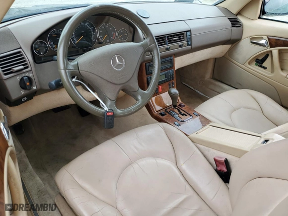 2000 Mercedes-Benz SL-Class with VIN WDBFA68F1YF188392, listed as a Copart auction lot 47620045 with 51,679 mi miles and Clean Title. Bid and sale history available at carsss.com. Image 8.