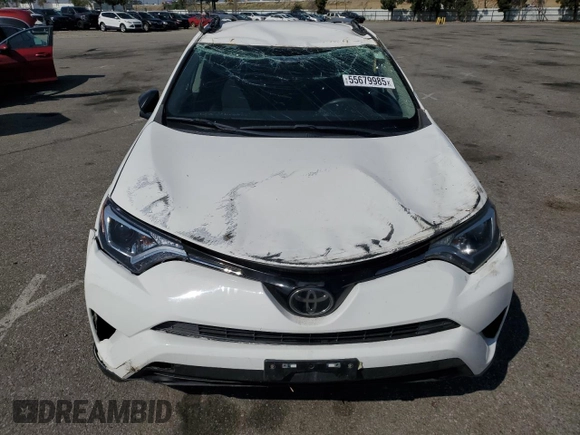 2017 Toyota RAV4 LE with VIN JTMZFREV1HJ104274, listed as a Copart auction lot 55679985 with 105,660 mi miles and Salvage Title. Bid and sale history available at DreamBid. Image 5.