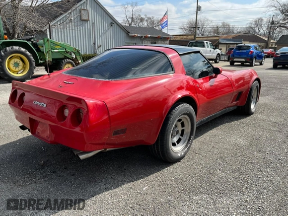 1981 Chevrolet Corvette with VIN 1G1AY8761BS408304, listed as a Copart auction lot 79428714 with 49,214 mi miles and Salvage Title. Bid and sale history available at carsss.com. Image 4.