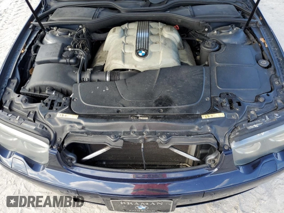 2005 BMW 7 Series 745i with VIN WBAGL63545DP75494, listed as a Copart auction lot 72359904 with 143,878 mi miles and Salvage title. Bid and sale history available at DreamBid. Image 11.