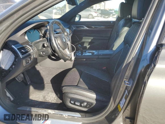 2019 BMW 7 Series 740i with VIN WBA7E2C55KB217471, listed as a Copart auction lot 37298003 with 53,293 mi miles. Bid and sale history available at carsss.com. Image 7.
