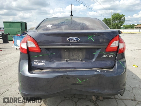2012 Ford Fiesta S with VIN 3FADP4AJXCM198282, listed as a Copart auction lot 59572865 with 177,455 mi miles and Salvage title. Bid and sale history available at DreamBid. Image 6.