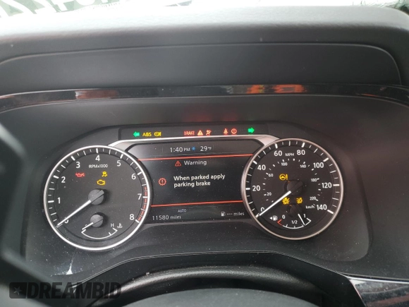 2024 Nissan Pathfinder SV with VIN 5N1DR3BC7RC289059, listed as a Copart auction lot 45422655 with 11,580 mi miles and Non repairable. Bid and sale history available at DreamBid. Image 9.