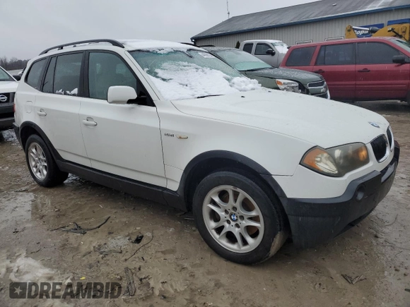 2004 BMW X3 2.5i with VIN WBXPA73494WC42071, listed as a Copart auction lot 44988135 with 234,462 mi miles and Non Repairable. Bid and sale history available at carsss.com. Image 4.
