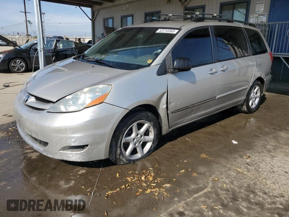 2007 Toyota Sienna CE with VIN 5TDZK23C57S061905, listed as a Copart auction lot 52210365 with 199,591 mi miles and Salvage Title. Bid and sale history available at carsss.com. Image 1.