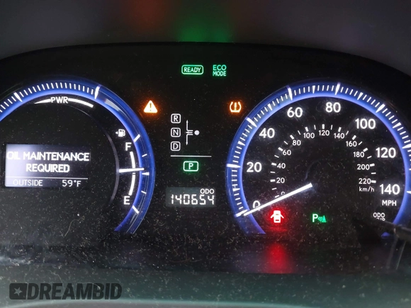 2010 Lexus HS 250h z VIN JTHBB1BA5A2001390, wystawiony jako IAAI lot #41461395 z przebiegiem 140 654 mil mil oraz . Historia ofert i sprzedaży dostępna na DreamBid. Obrazek 16.