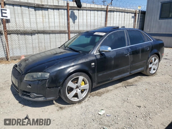 2006 Audi S4 z VIN WAUGL78E56A198119, wystawiony jako Copart lot #57002215 z przebiegiem Nie podano mil oraz Szkoda całkowita • Salvage title. Historia ofert i sprzedaży dostępna na DreamBid. Obrazek 1.