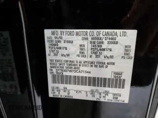 2002 Ford F-150 XL with VIN 2FTRX07W72CA71544, listed as a Copart auction lot 81628694 with 313,663 mi miles and Salvage title. Bid and sale history available at DreamBid. Image 12.