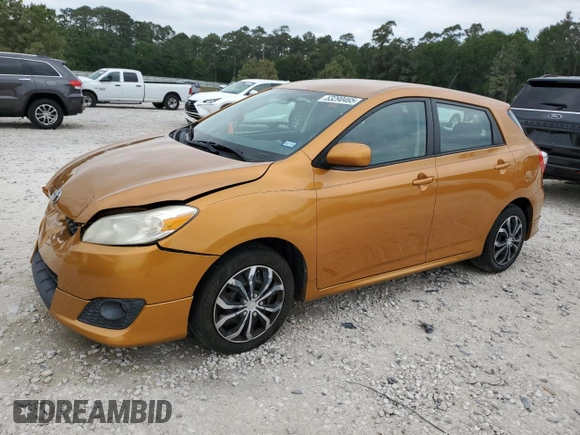 2010 Toyota Matrix with VIN 2T1KU4EE4AC353227, listed as a Copart auction lot 53290465 with 131,593 mi miles and Salvage Title. Bid and sale history available at carsss.com. Image 1.