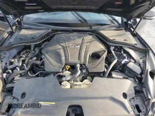 2021 Infiniti Q50 Signature Edition with VIN JN1EV7CP7MM700575, listed as a Copart auction lot 87163414 with 92,864 mi miles and Salvage title. Bid and sale history available at DreamBid. Image 12.