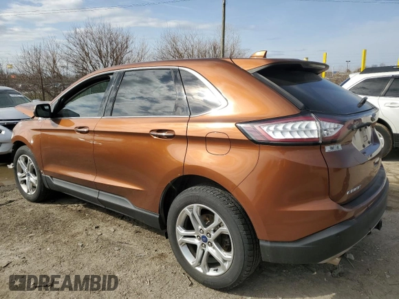 2017 Ford Edge Titanium with VIN 2FMPK4K97HBC12279, listed as a Copart auction lot 49609275 with 87,333 mi miles and Salvage Title. Bid and sale history available at carsss.com. Image 2.