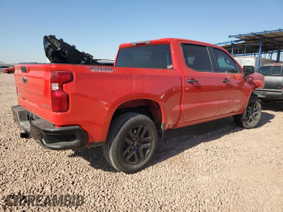 2022 Chevrolet Silverado 1500 Custom Trail Boss with VIN 3GCPDCED7NG668476, listed as a Copart auction lot 82044464 with 29,025 mi miles and Salvage Title. Bid and sale history available at DreamBid. Image 3.