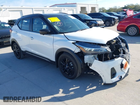 2023 Nissan Kicks SR with VIN 3N1CP5DV2PL525217, listed as a IAAI auction lot 41690577 with 9,556 mi miles and . Bid and sale history available at DreamBid. Image 1.