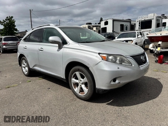 2010 Lexus RX 350 with VIN 2T2BK1BA9AC058738, listed as a Copart auction lot 63950045 with 299,148 mi miles and Clean title. Bid and sale history available at DreamBid. Image 1.