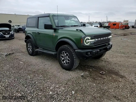 2022 Ford Bronco with VIN 1FMDE5CH0NLB40410, listed as a Copart auction lot 45685165 with 21,433 mi miles and Salvage Title. Bid and sale history available at carsss.com. Image 11.