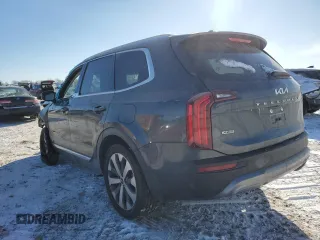 2022 Kia Telluride EX with VIN 5XYP3DHC2NG299505, listed as a Copart auction lot 89411695 with 26,919 mi miles and Salvage Title. Bid and sale history available at DreamBid. Image 2.