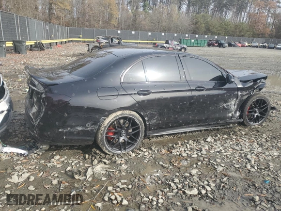 2019 Mercedes-Benz E 63 S AMG with VIN WDDZF8KBXKA552790, listed as a Copart auction lot 82524134 with 73,830 mi miles and Salvage Title. Bid and sale history available at DreamBid. Image 3.