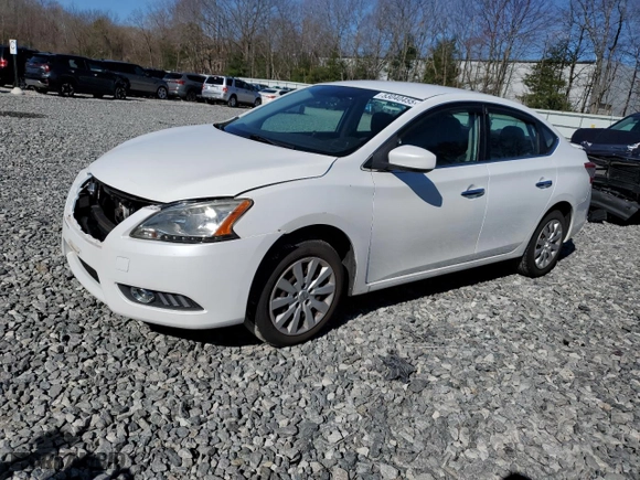 2014 Nissan Sentra S with VIN 3N1AB7AP0EY262457, listed as a Copart auction lot 53040455 with 92,086 mi miles and Clean Title. Bid and sale history available at carsss.com. Image 1.