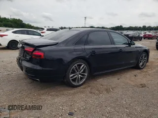 2017 Audi A8 with VIN WAU44AFD7HN010560, listed as a Copart auction lot 60020315 with 86,260 mi miles and Salvage title. Bid and sale history available at DreamBid. Image 3.