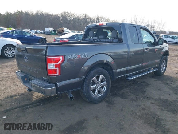 2018 Ford F-150 XL with VIN 1FTEX1EP7JFA75693, listed as a IAAI auction lot 41308249 with 75,747 mi miles and . Bid and sale history available at DreamBid. Image 4.